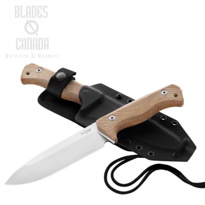 Lion Steel T6 3V CVN Fixed Blade Knife, CPM 3V, Micarta Natural, T63VCVN Lion Steel T6 3V CVN Fixed Blade Knife, CPM 3V, Micarta Natural, T63VCVN